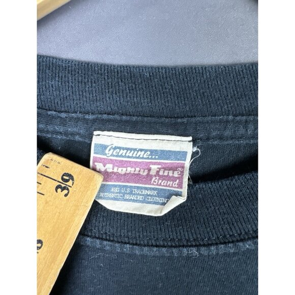 Vintage Y2K Shaun Of The Dead Movie Promo Rare Art Zombie Blood Medium T Black - Picture 5 of 8